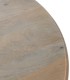 Mesa de Comedor Redonda de Madera Maciza de Mango Tallada Eirene, detalle