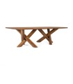 Mesa de Comedor Rectangular de Madera Maciza de Acacia Xandros