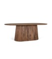 Mesa de Comedor Ovalada de Madera de Mango Melina