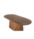 Mesa de Comedor Ovalada de Madera de Mango Melina, arriba