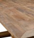 Mesa De Comedor De Madera De Mango Macizo Balam, detalle tapa