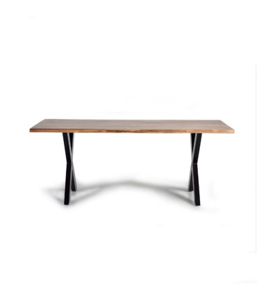 Mesa de Comedor de Madera de Acacia Maciza Darach, frente
