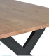 Mesa de Comedor de Madera de Acacia Maciza Darach, tapa
