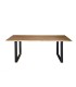Mesa de Comedor Madera de Acacia Maciza con Patas Metálicas Ronan