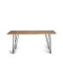 Mesa de Comedor Madera Maciza de Acacia con Patas Metálicas Hairpin Fergus, frente