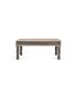Mesa de Centro de Madera de Mango Tallada a Mano Blanca y Azul Runa, frente