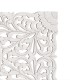 Cabecero Decorativo Blanco Tallado a Mano Mayab, detalle