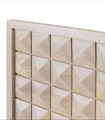 Cabecero de Madera Maciza de Mango Geométrico Vertex