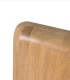 Cabecero Liso de Madera de Mango Natural Moderno Lunaris, detalle