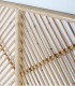 Cabecero de Ratán Natural Diseño Geométrico Velandia, detalle centro