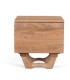Mesita de Noche de Madera de Acacia Natural Lunaris, frente