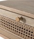 Mesita De Noche De Madera Natural Con Rejilla Nobile