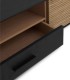 Mueble TV de Madera de Mango con Puertas Ranuradas Noah, cajon