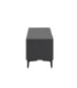 Mueble TV de Madera de Mango con Puertas Ranuradas Noah, perfil