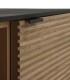 Mueble TV de Madera de Mango con Puertas Ranuradas Noah, detalle tirador
