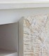 Mueble TV de Madera Maciza de Mango Natural con Relieve Tina