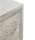 Mueble TV de Madera Maciza de Mango Natural con Relieve Tina