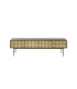 Mueble TV de Madera Maciza de Mango y Latón Dorado Cleo