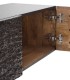 Mueble TV Flotante con 3 Puertas Texturizadas Moderno Croc