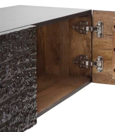 Mueble TV Flotante con 3 Puertas Texturizadas Moderno Croc