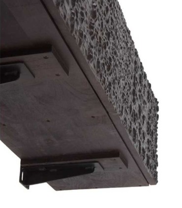 Mueble TV Flotante con 3 Puertas Texturizadas Moderno Croc