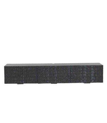 Mueble TV Flotante con 3 Puertas Texturizadas Moderno Croc