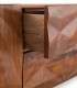 Mueble TV de Madera Maciza de Mango con Relieve Geométrico Aitana