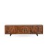 Mueble TV de Madera Maciza de Mango con Relieve Geométrico Aitana