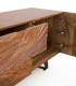 Mesa TV de Madera Maciza de Mango con Relieve Tikal