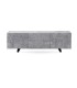 Mueble TV de Madera Maciza de Mango Tallado Gris Siena