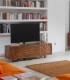 Mueble TV de Madera de Mango Con Tallado Geométrico Dante