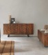 Mueble TV de Madera de Mango Con Tallado Geométrico Dante