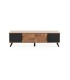 Mueble TV de Madera y Negro Industrial Moderno Kronos
