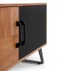 Mueble TV de Madera y Negro Industrial Moderno Kronos