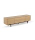 Mueble TV Roble Natural Moderno con 2 Puertas y 2 Cajones Essence