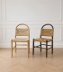 Silla de Madera de Fresno con Asiento Trenzado de Cuerda Natural Einar