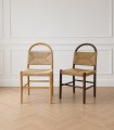 Silla de Madera de Fresno con Asiento Trenzado de Cuerda Natural Einar