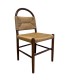 Silla de Madera de Fresno con Asiento Trenzado de Cuerda Natural Einar