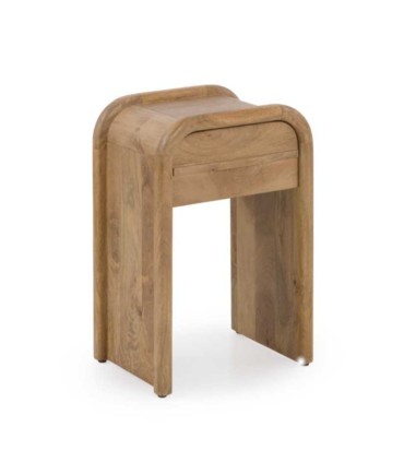 Mesita de Noche de Mango Macizo con Cajón Awen