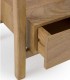 Mesita de noche de madera de mango con cajón y bandeja superior Beltane