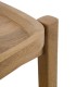 Mesita de noche de madera de mango con cajón y bandeja superior Beltane