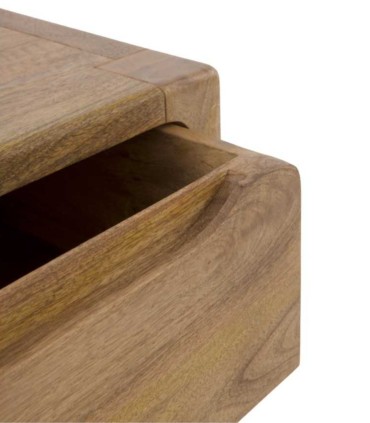 Mesita de Noche de Madera de Mango con 2 Cajones Narev
