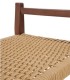 Banqueta de Madera de Fresno con Asiento Trenzado de Cuerda Natural Nuadan