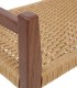 Banqueta de Madera de Fresno con Asiento Trenzado de Cuerda Natural Nuadan