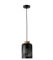 Lámpara Colgante Industrial Negra de Metal Perforado Suriya