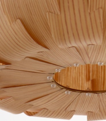 Lámpara Colgante de Techo Nórdica de Madera Natural Anon