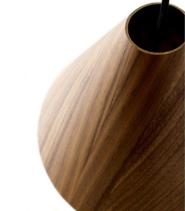 Lámpara Colgante de Techo en Madera Natural o Nogal Arun