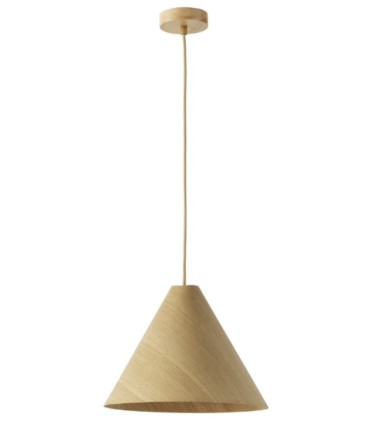 Lámpara Colgante de Techo en Madera Natural o Nogal Arun