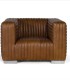 Sillón de Cuero Marrón Vintage Riber de Ambar Muebles