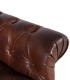 Sillón Chester de Cuero Marrón Vintage Crown
